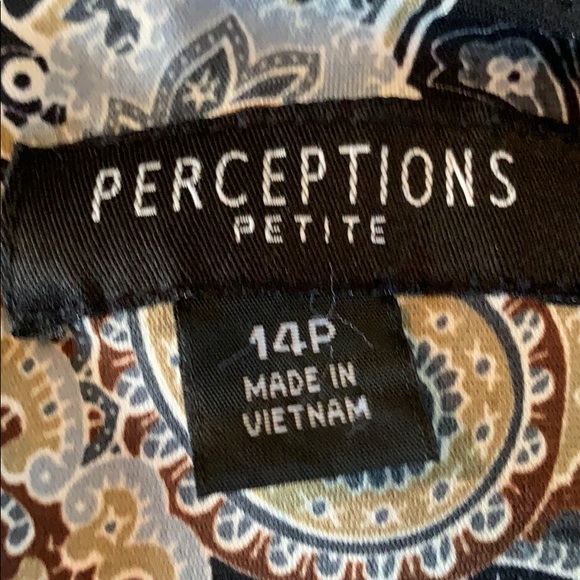 Perceptions Print Sleeveless Dress 14Petite - Picture 7 of 7